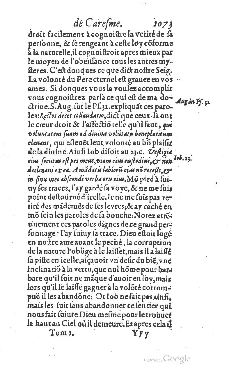 1607 - Nicolas Du Fossé - Trésor quadragésimal - T 01 - BM Lyon