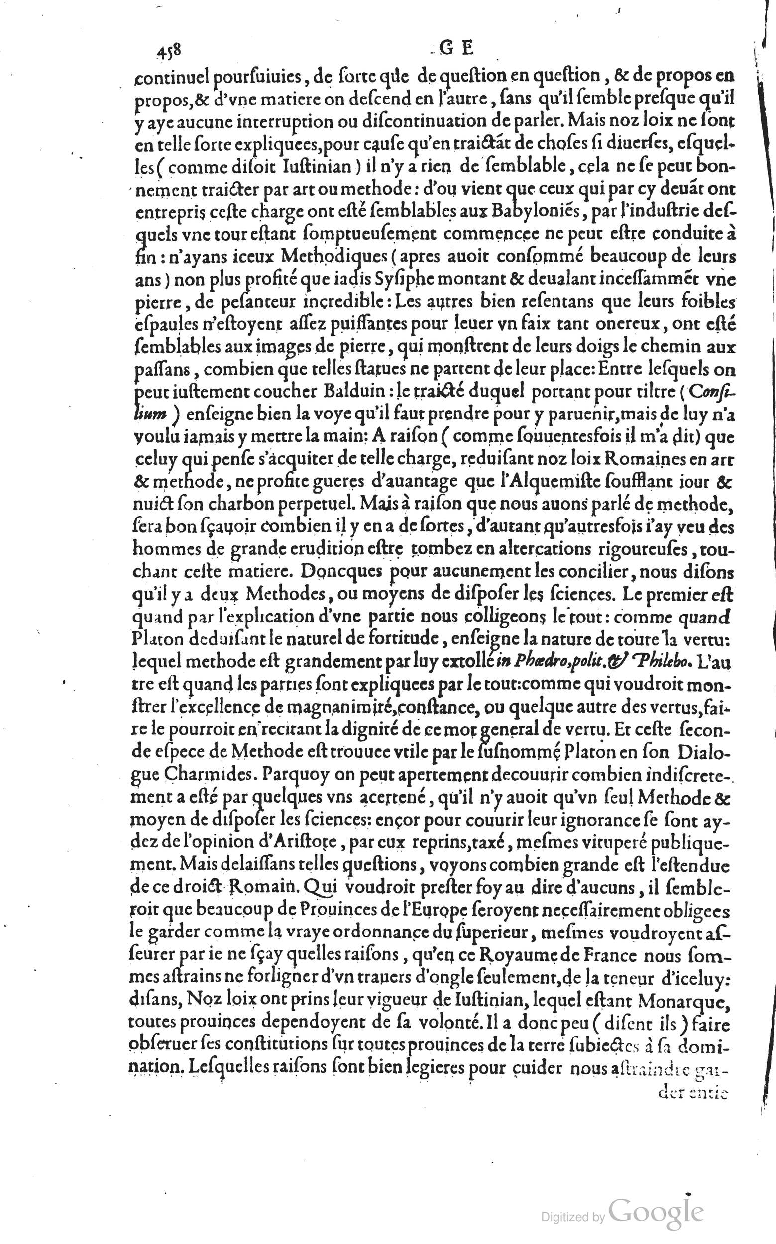 1585 - Barthélemy Honorat - Bibliothèques françaises - BSB Munich
