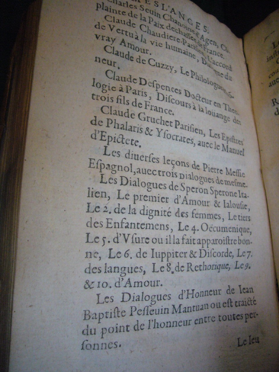 1602 - François Jacquin - Trésor des bons esprits français - BnF Arsenal