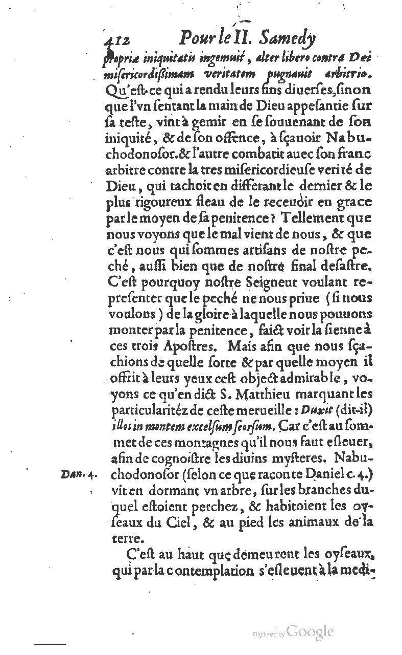 1607 - Nicolas Du Fossé - Trésor quadragésimal - T 01 - BM Lyon