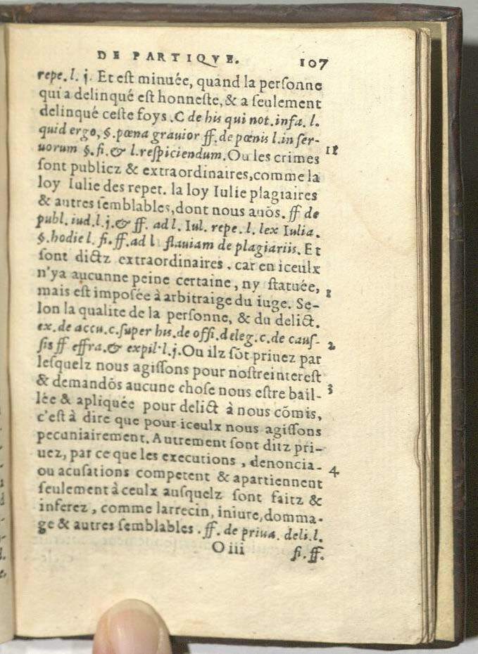 1552 - Vincent Sertenas - Trésor de pratique pour les juges - Kansas University 1552 - Vincent Sertenas - Trésor de pratique pour les juges - Kansas University