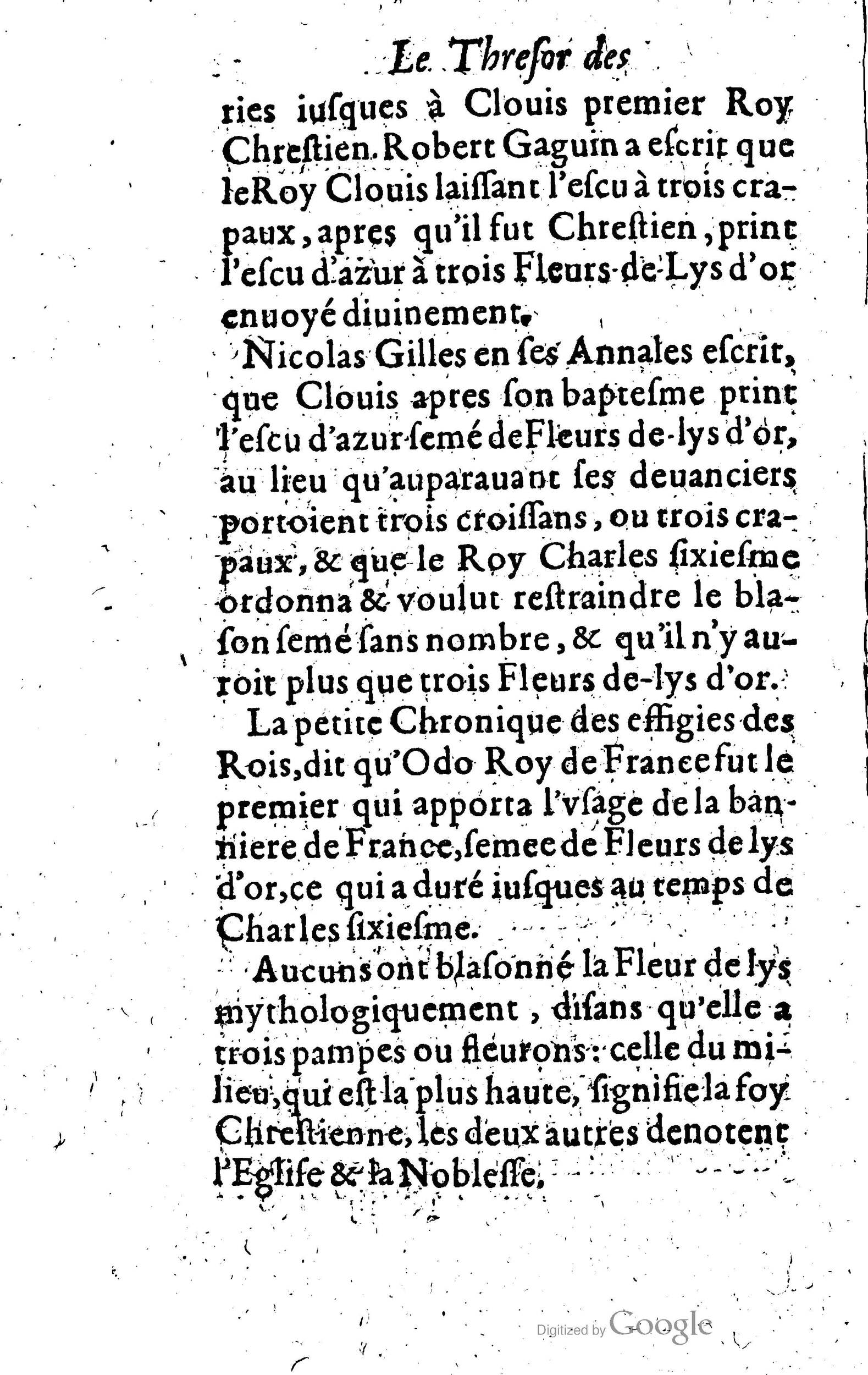 1619 - Jean Corrozet - Trésor des histoires de France - Anvers Musée Plantin-Moretus