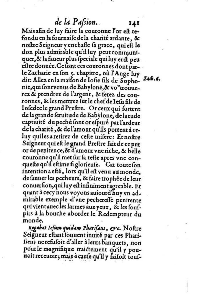 1607 - Nicolas Du Fossé - Trésor quadragésimal - T 02 - BM Lyon