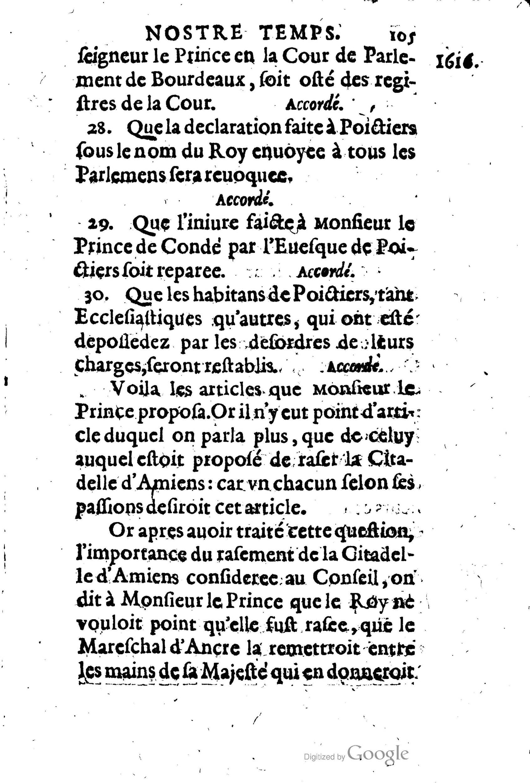 1623 - Joseph Bouillerot - Trésor de l’histoire générale de notre temps - BM Lyon
