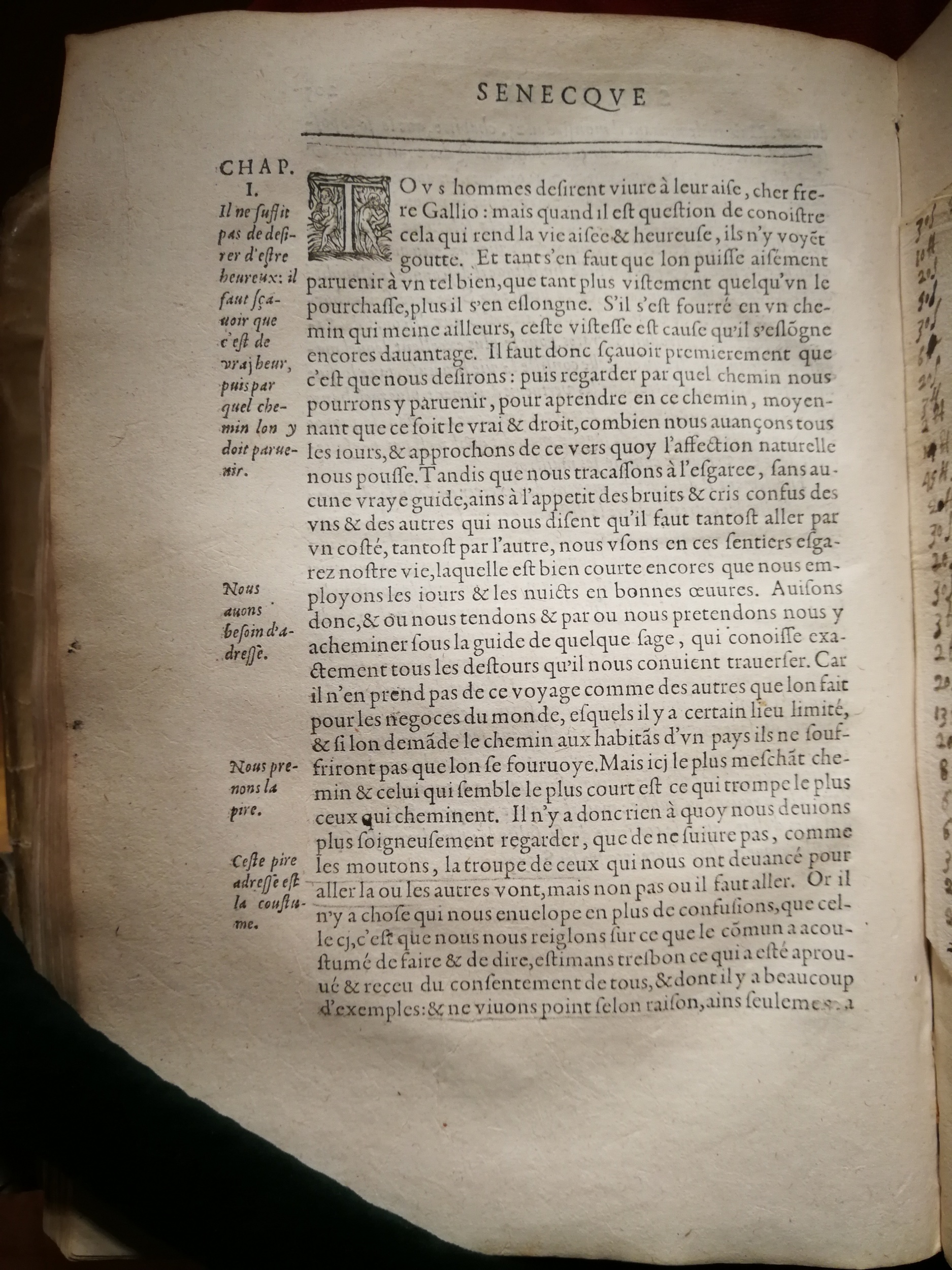 1595 - Jean Houzé - Œuvres morales et mêlées de Sénèque, Trésor de philosophie morale - T. 1 - BnF 1595 - Jean Houzé - Œuvres morales et mêlées de Sénèque, Trésor de philosophie morale - T. 1 - BnF