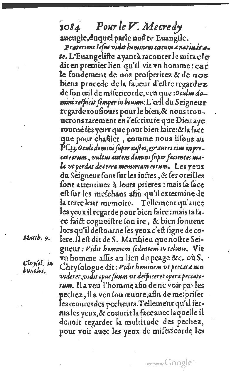 1607 - Nicolas Du Fossé - Trésor quadragésimal - T 01 - BM Lyon