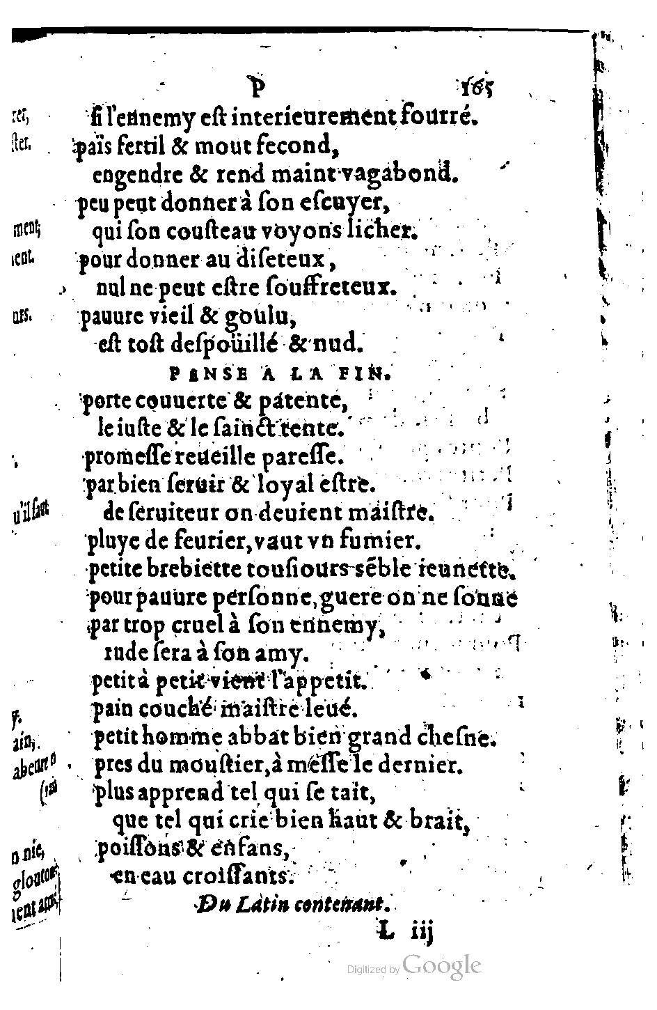 1582 - Nicolas Bonfons - Trésor des sentences dorées - BM Lyon