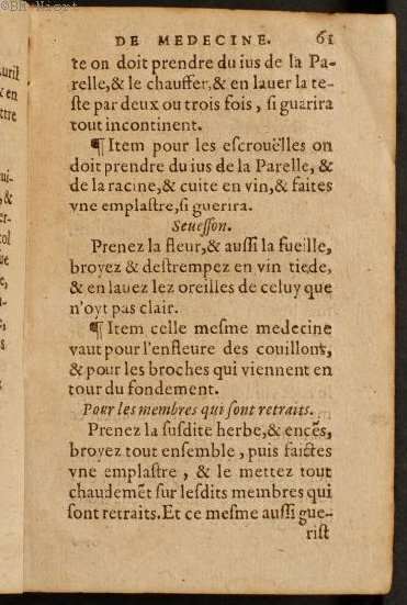 1586 - Benoît Rigaud - Trésor des fleurs et secrets de médecine - Université Paris Cité