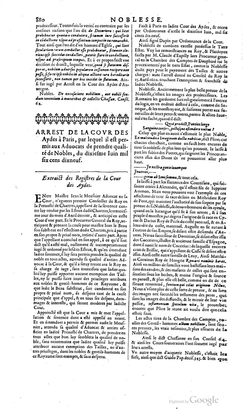 1629 - Veuve Nicolas Buon - Trésor du droit français (29620 T. 2) - BM Lyon