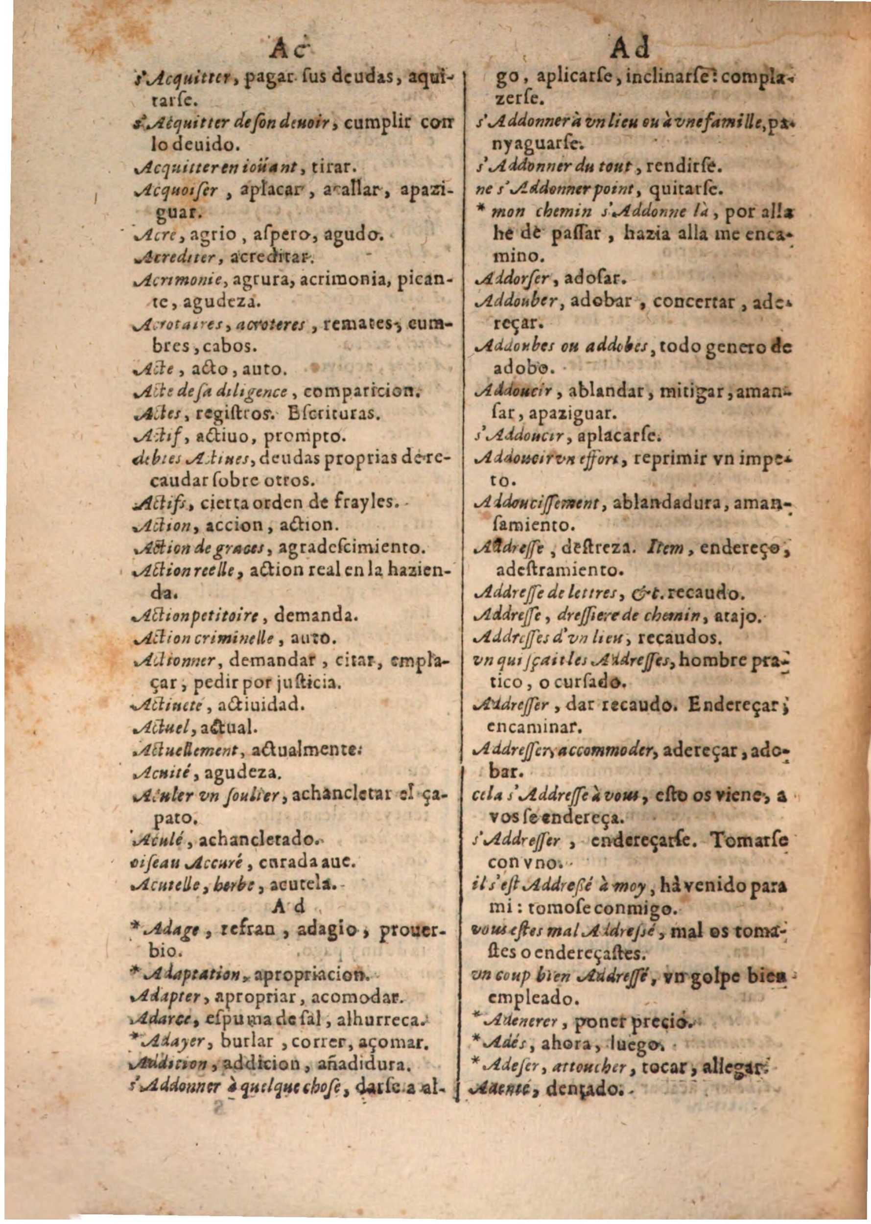 1645 - A. de Sommaville et A. Courbé - Trésor des deux langues espagnole et française (Seconde partie) - BSB Munich