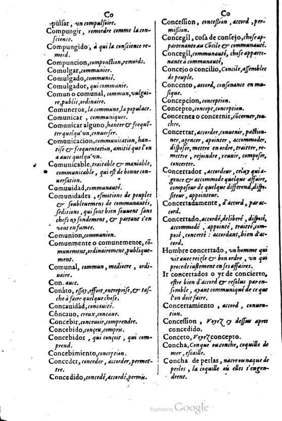 1621 - Adrian Tiffaine - Trésor des deux langues espagnole et française - BM Lyon