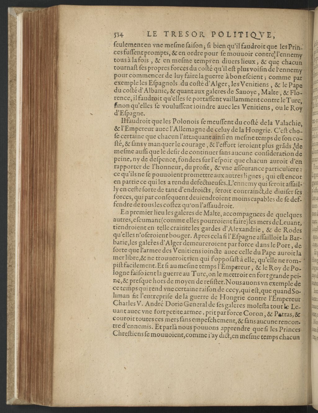 1608 - Nicolas Du Fossé - Trésor politique - BnF Tolbiac