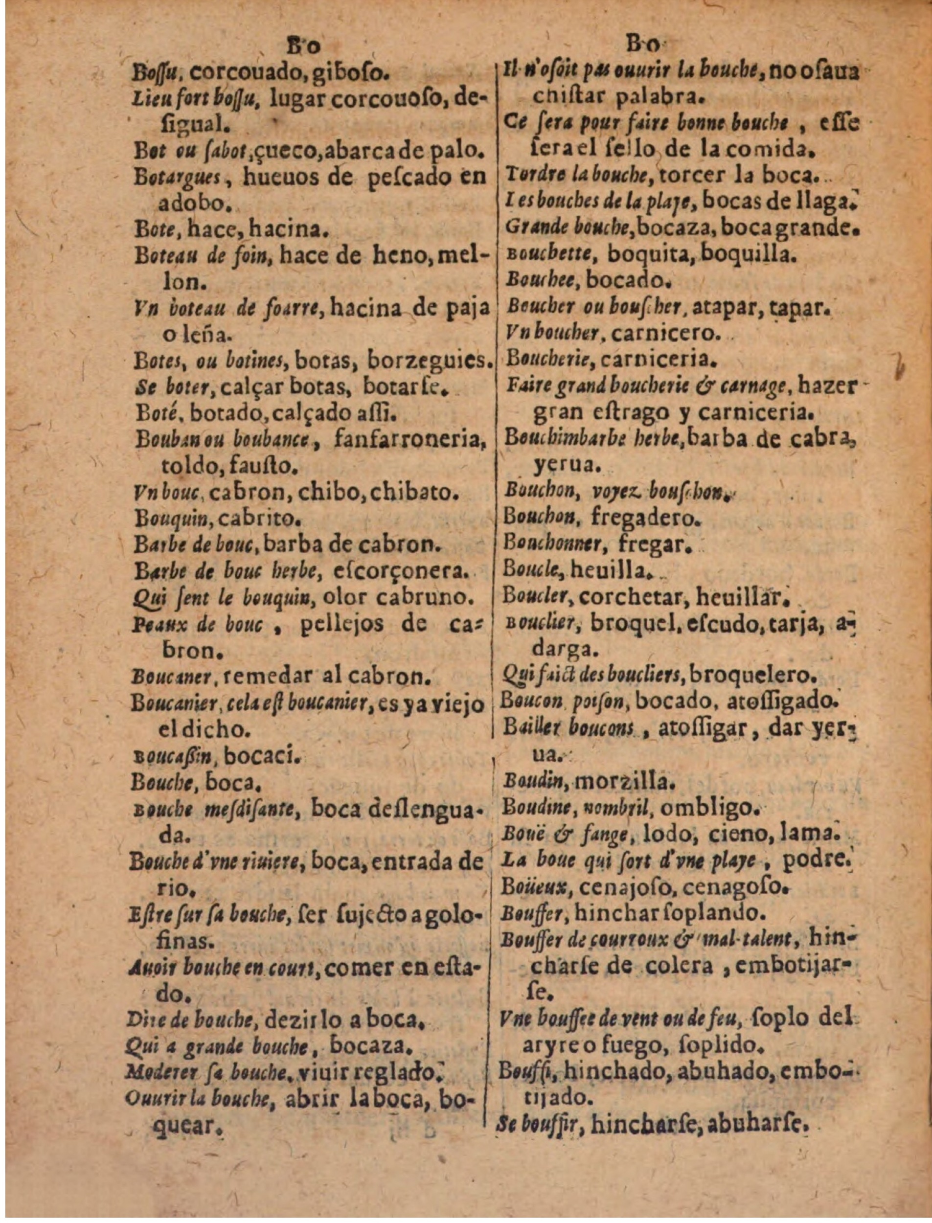 1624 - Hubert Antoine - Trésor des deux langues espagnole et française (Seconde partie) - BSB Munich