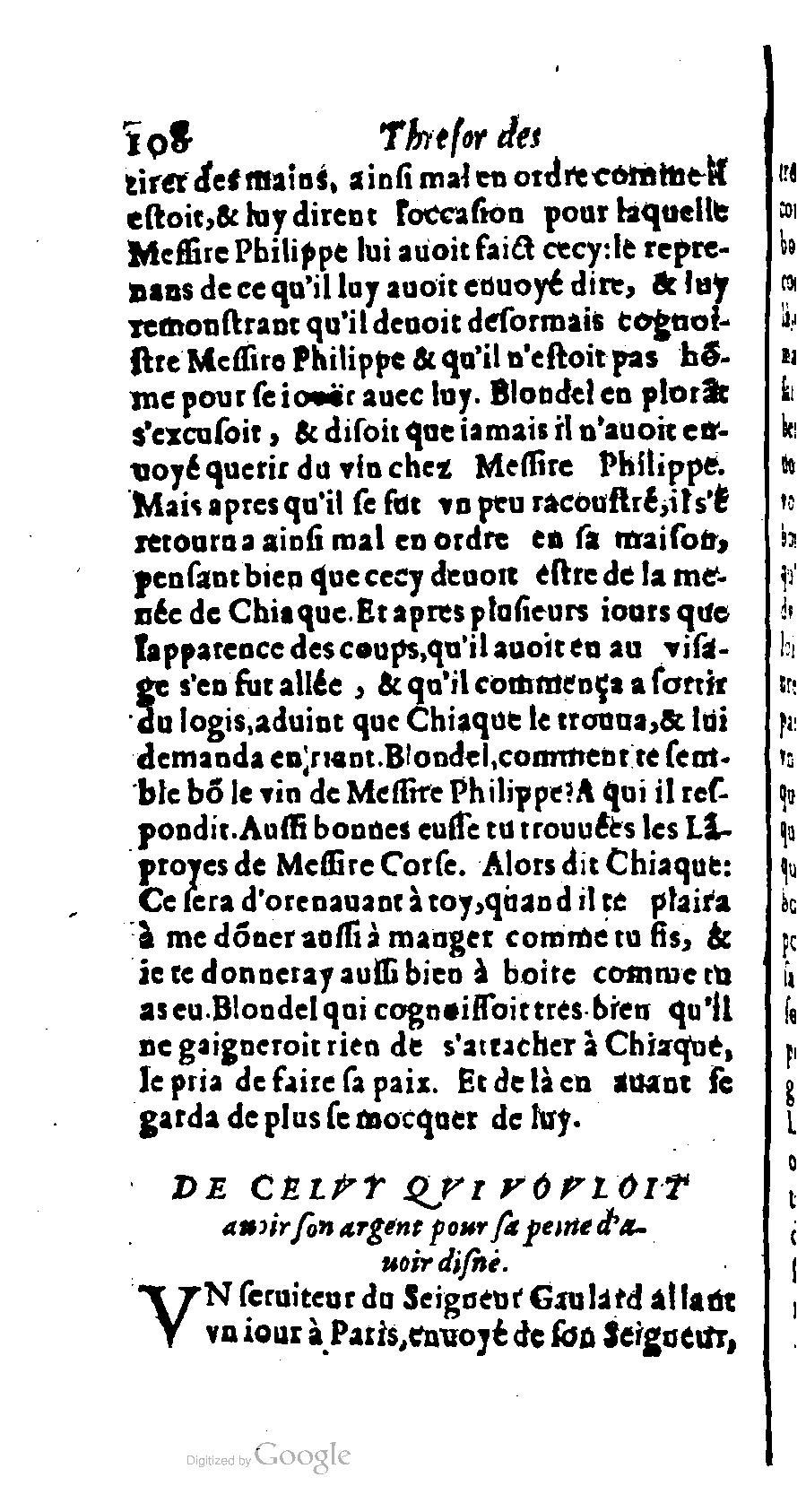 1611 - Romain de Beauvais - Trésor des récréations - BM Lyon