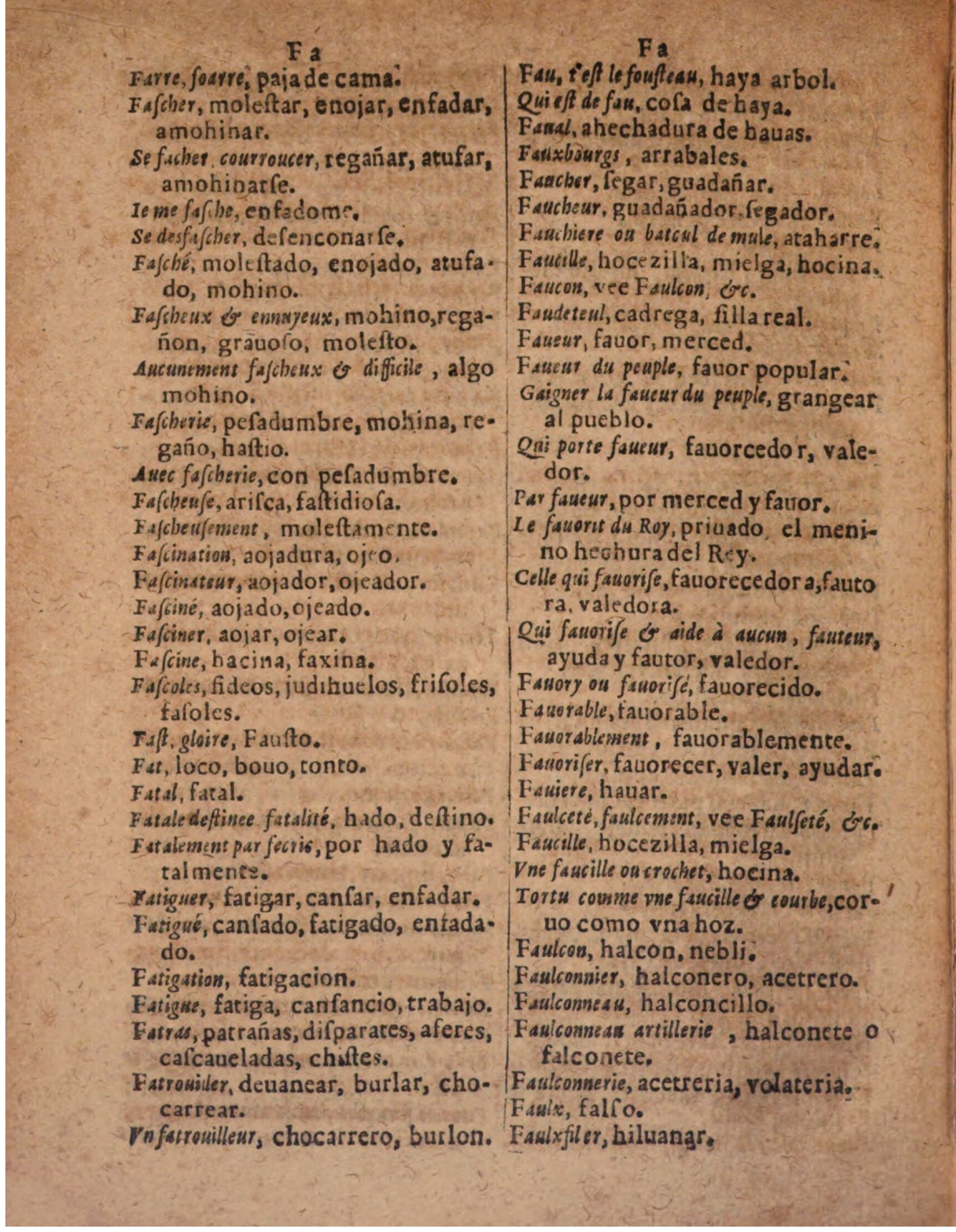 1624 - Hubert Antoine - Trésor des deux langues espagnole et française (Seconde partie) - BSB Munich