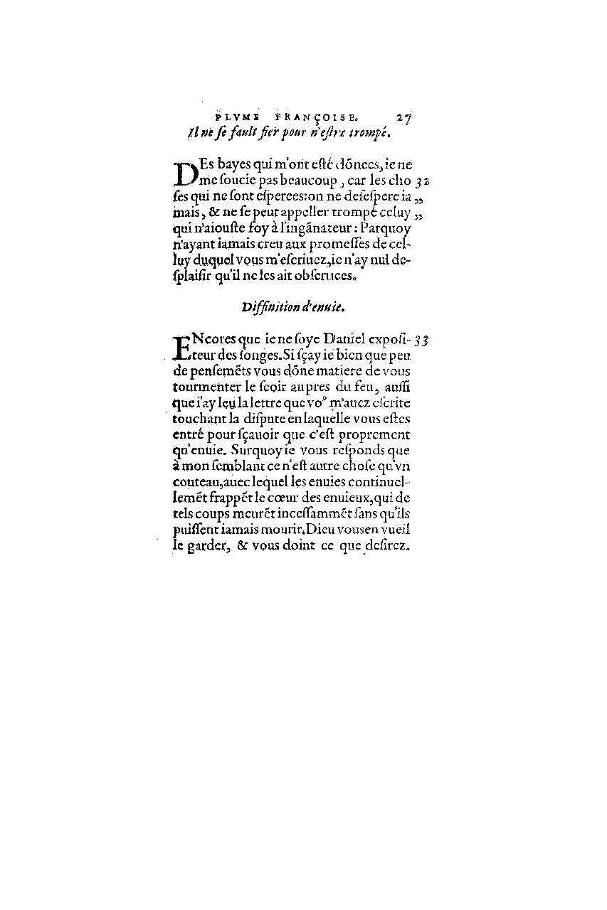1572 - Nicolas Du Chemin - Finances et Trésor de la plume française - BM Lyon