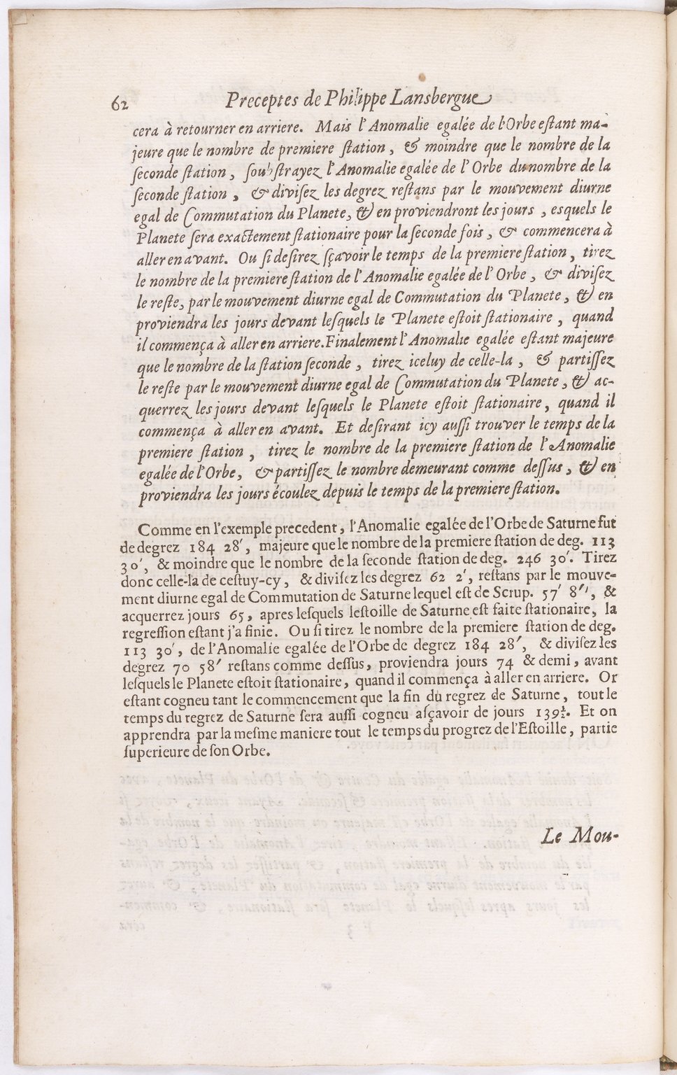 1634 - Zacharie Roman - Les Tables perpétuelles - BnF Arsenal