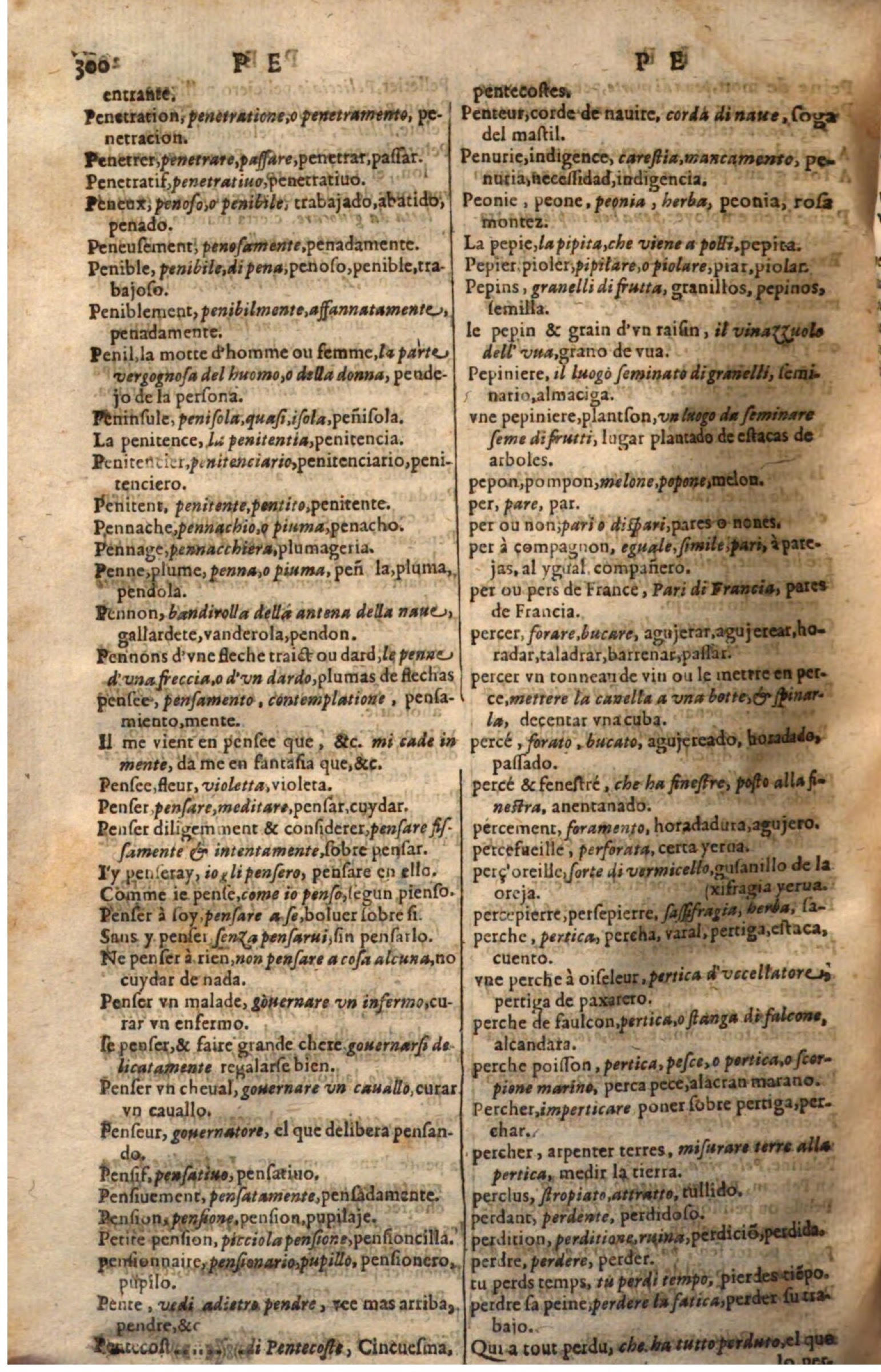 1644 - Jacques Crespin - Trésor des trois langues - Passau
