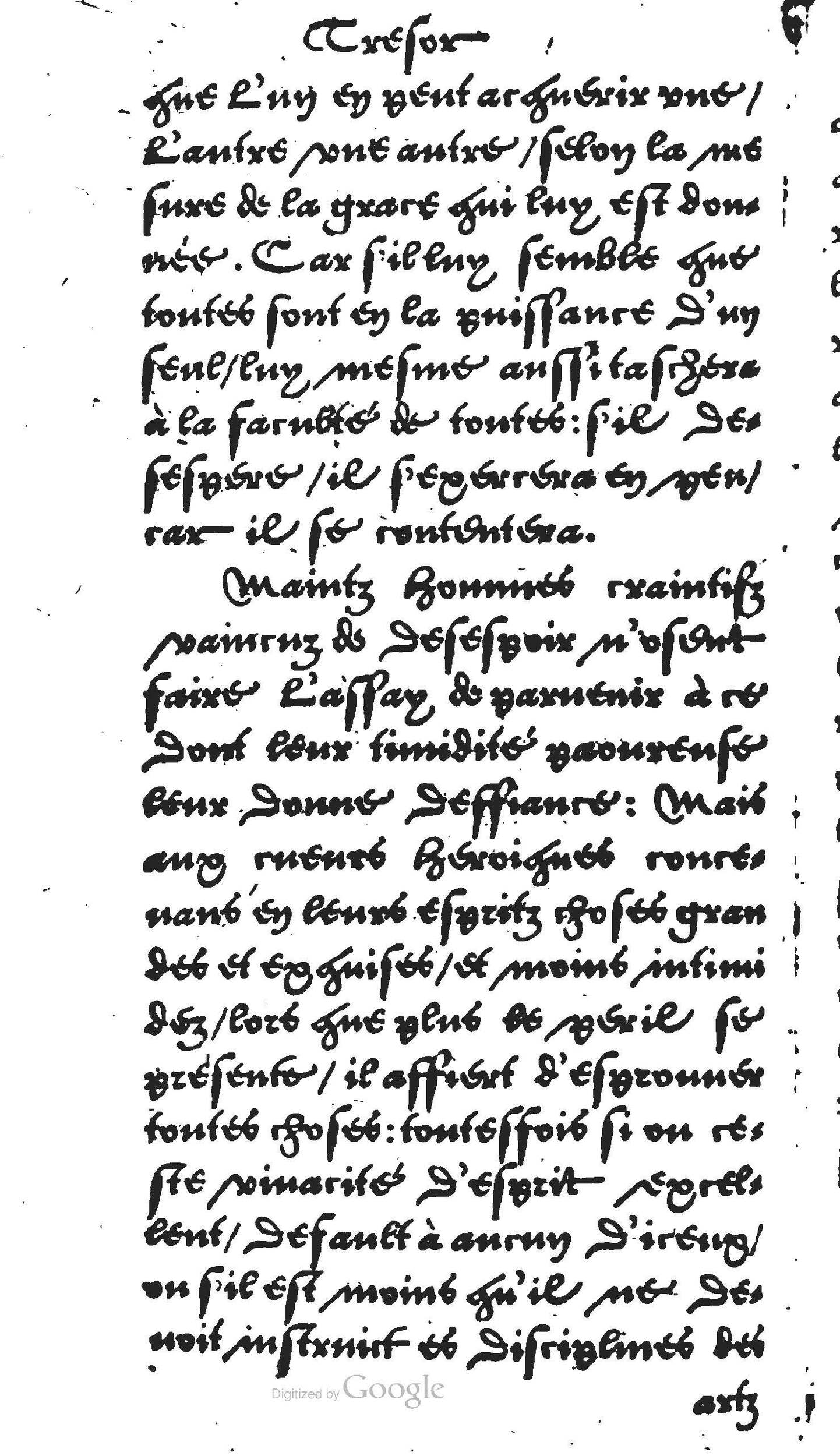 1560 - Jean Bellère - Trésor de vertu - Det Kongelige Bibliotek 1560 - Jean Bellère - Trésor de vertu - Det Kongelige Bibliotek