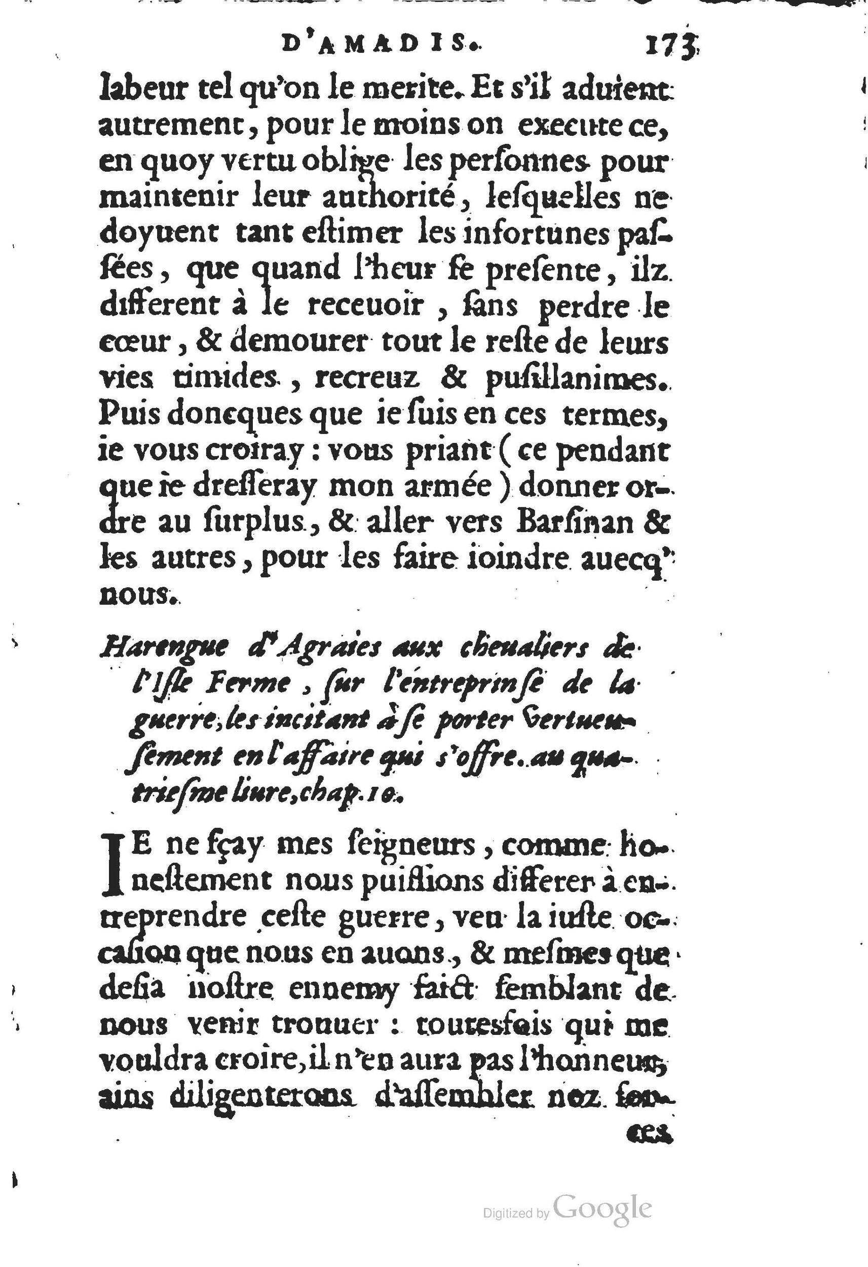 1560 - Jean d’Ogerolles et Gabriel Cotier Lyon - Trésor des Amadis - BSB Munich