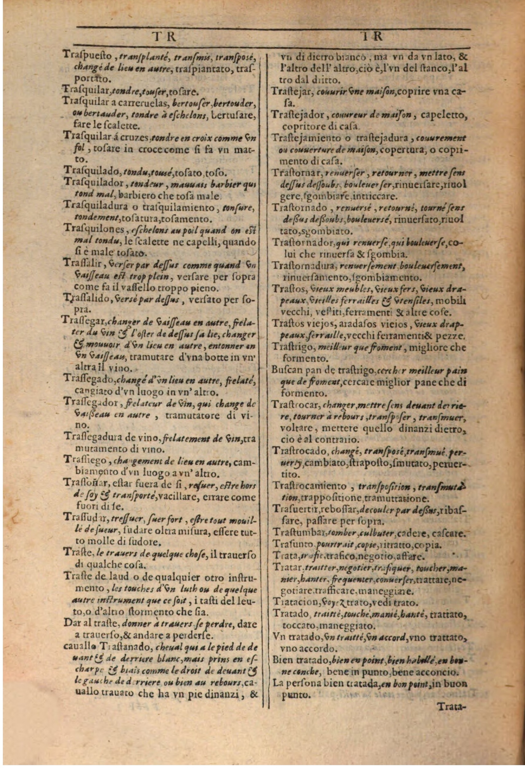 1609 - Philippe Albert et Alexandre Pernet - Trésor des trois langues française, italienne et espagnole (Première partie) - BSB Munich 1609 - Philippe Albert et Alexandre Pernet - Trésor des trois langues française, italienne et espagnole (Première partie) - BSB Munich