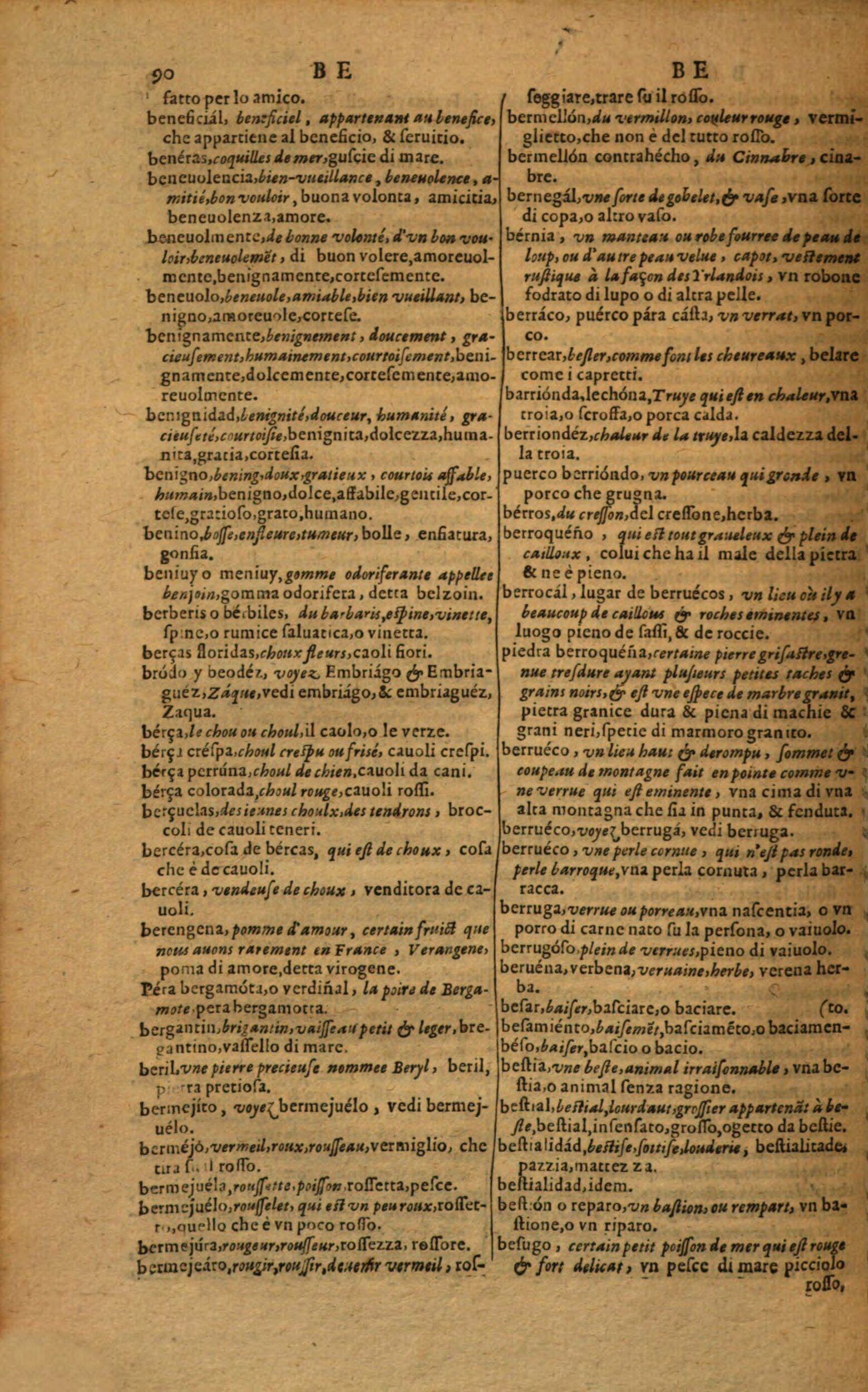 1617 - Samuel Crespin - Trésor des trois langues espagnole, française et italienne (Première partie) - Regensburg 1617 - Samuel Crespin - Trésor des trois langues espagnole, française et italienne (Première partie) - Regensburg