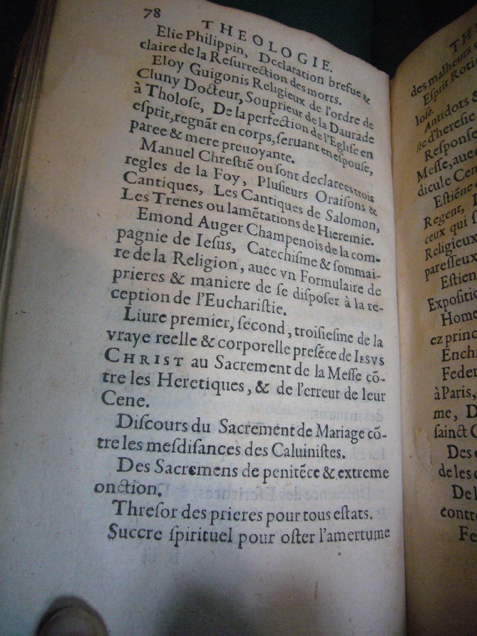1602 - François Jacquin - Trésor des bons esprits français - BnF Arsenal