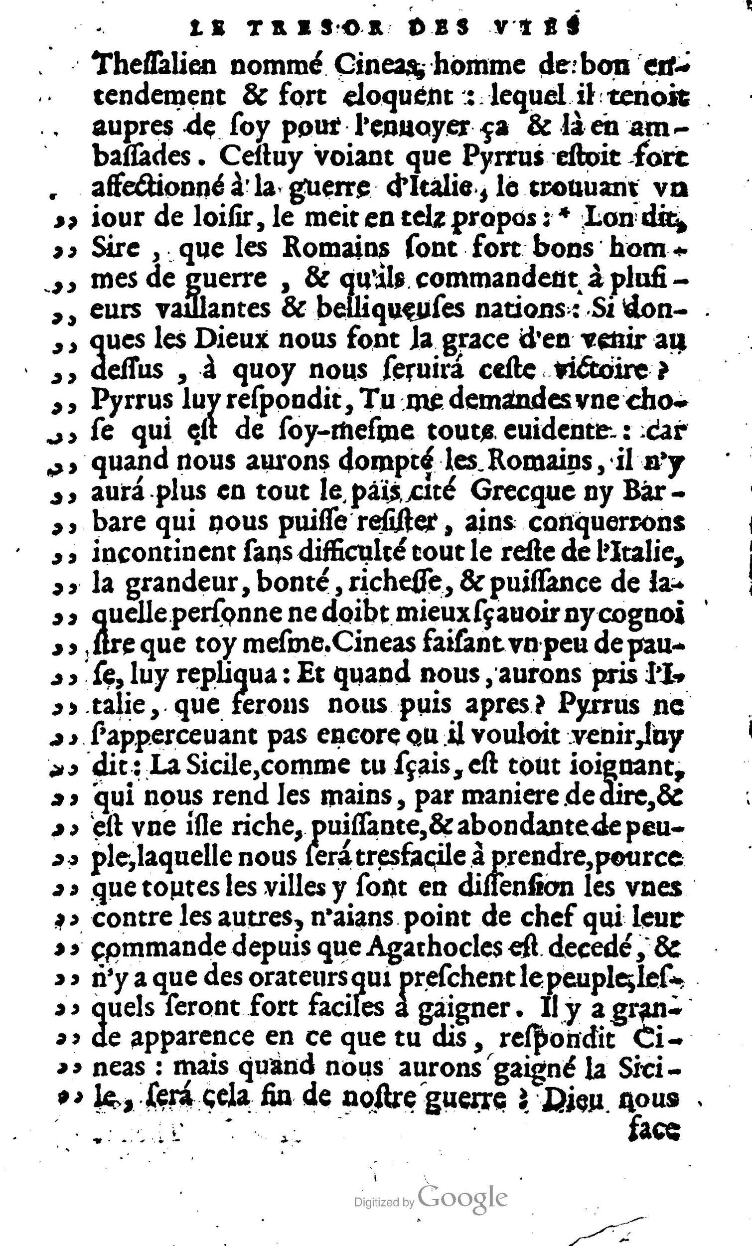 1568 - Willem Silvius - Trésor des vies de Plutarque - Anvers Plantin-Moretus