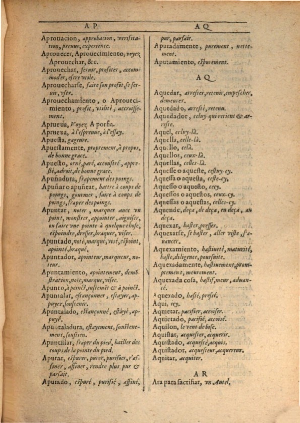 1607 - Marc Orry - Trésor des deux langues espagnole et française (Première et Seconde parties) - ÖNB Wien