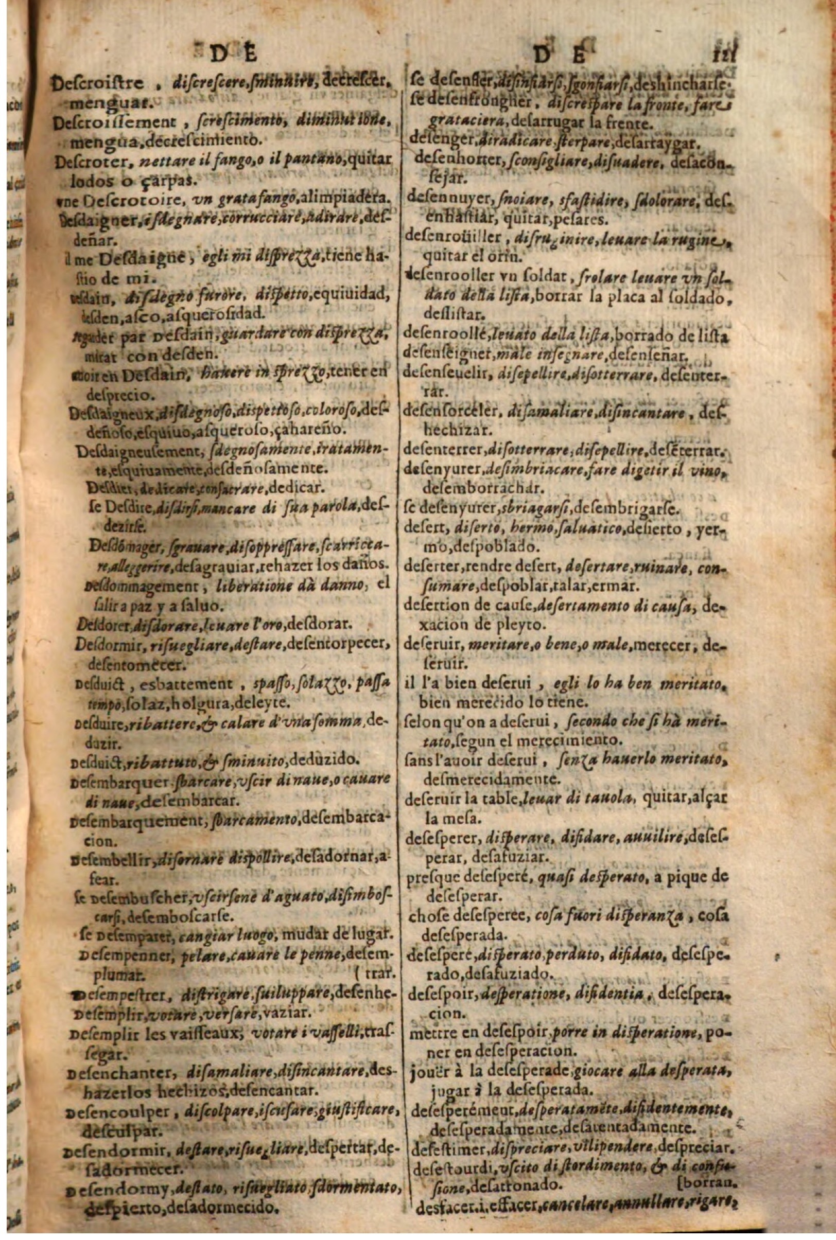 1644 - Jacques Crespin - Trésor des trois langues - Passau