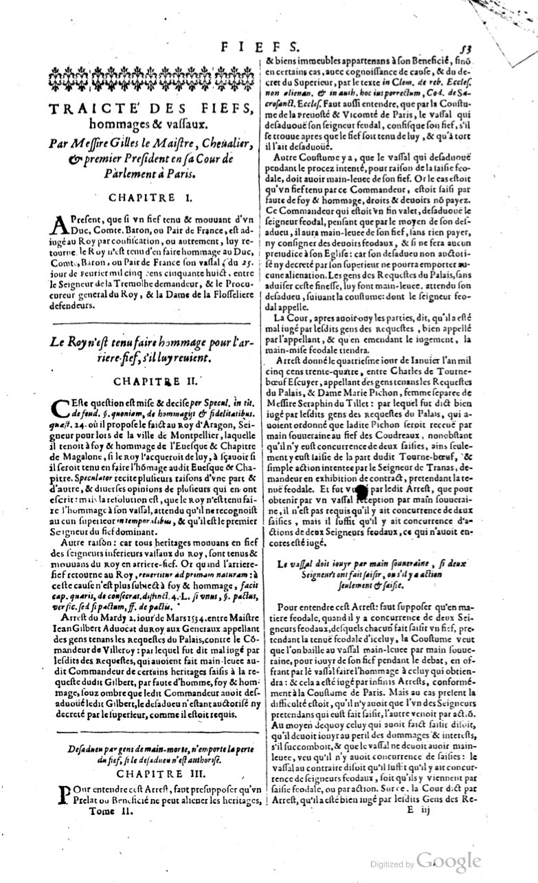 1629 - Veuve Nicolas Buon - Trésor du droit français (21754 T. 2) - BM Lyon