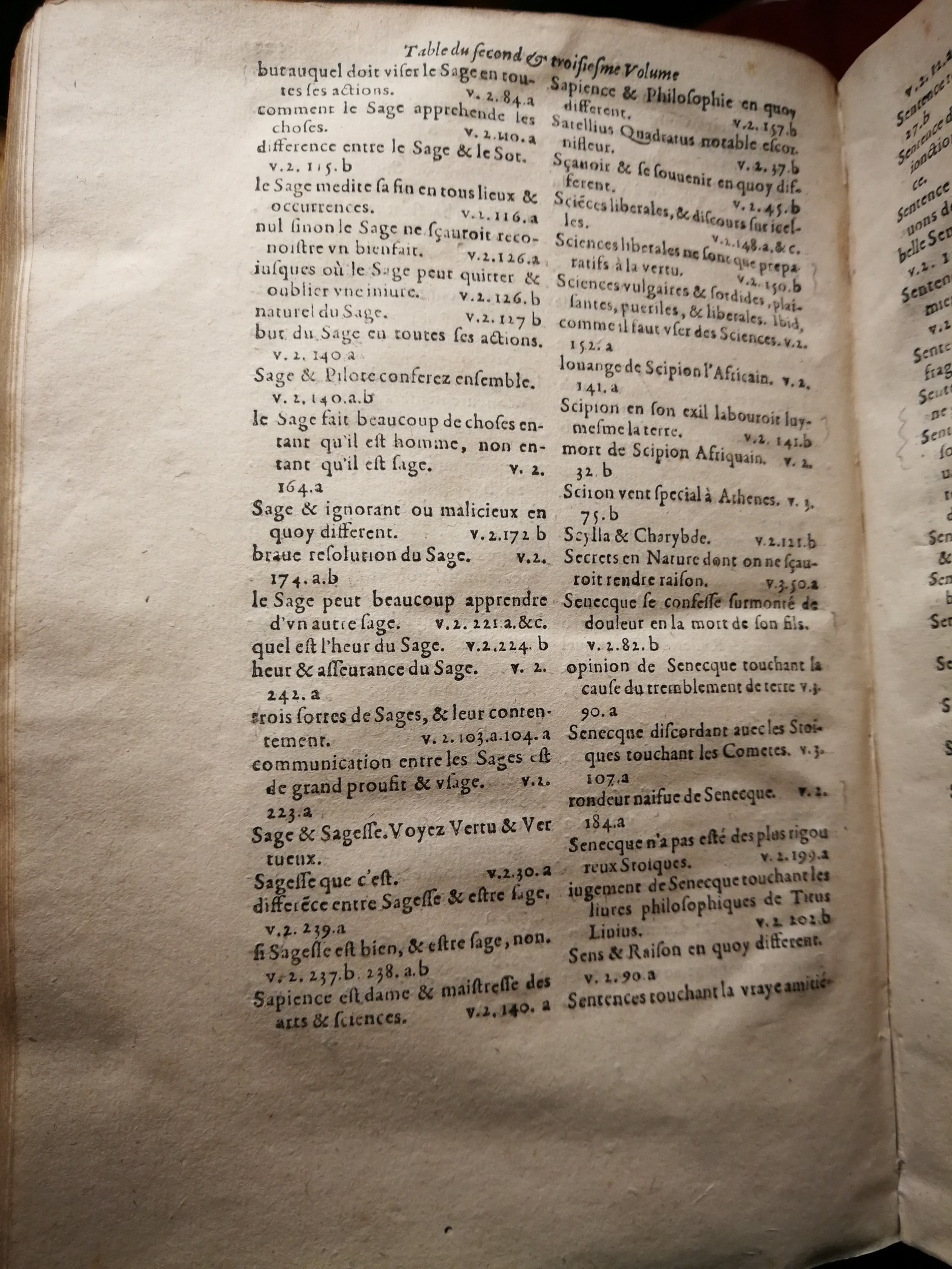 1595 - Jean Houzé - Œuvres morales et mêlées de Sénèque, Trésor de philosophie morale - T. 3 - BnF