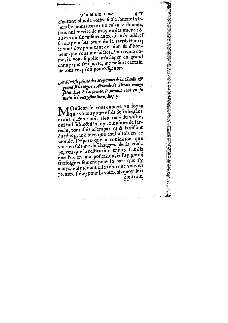 1572 - Veuve Gabriel Cotier - Trésor des Amadis - BM Lyon