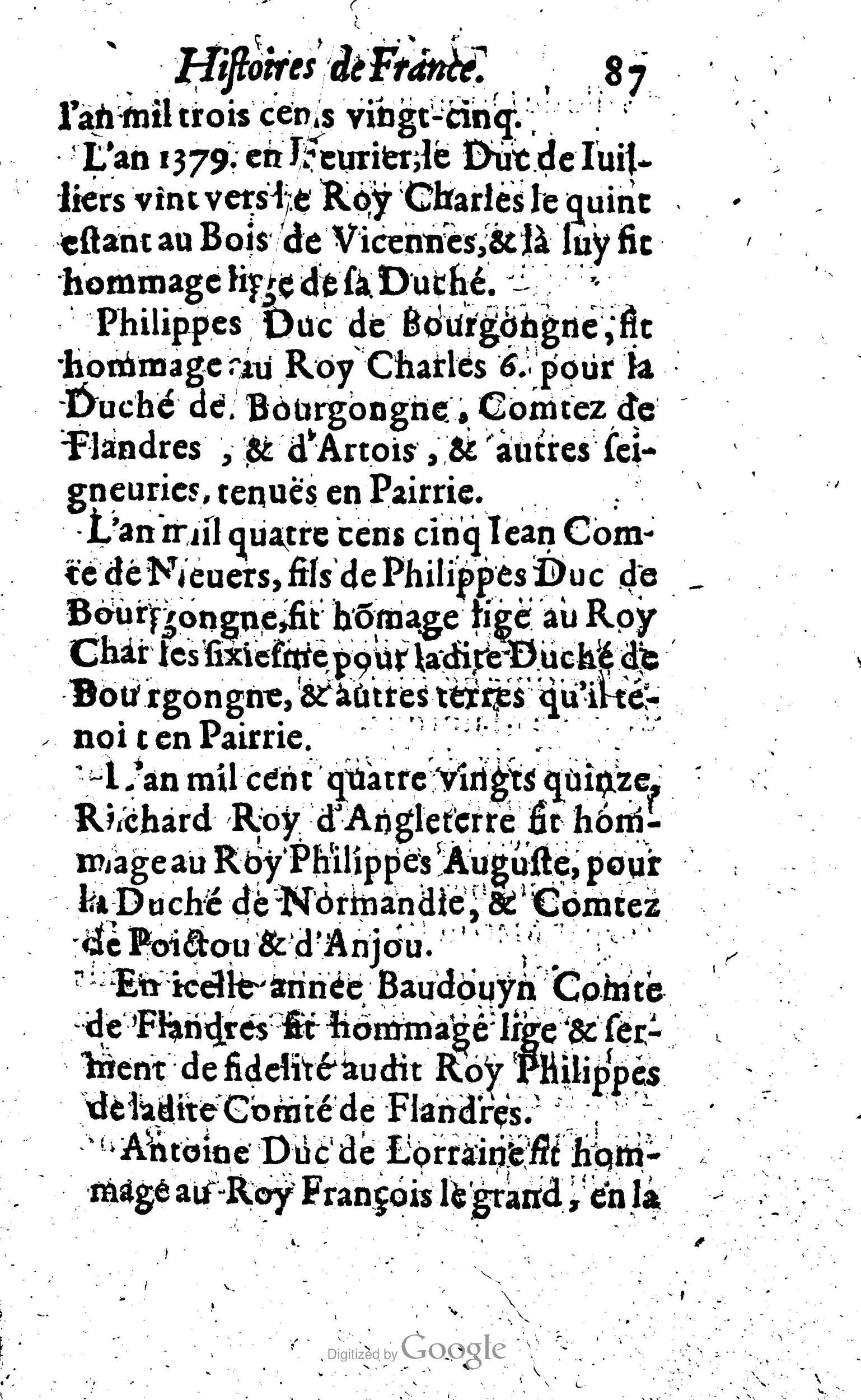 1619 - Jean Corrozet - Trésor des histoires de France - Anvers Musée Plantin-Moretus