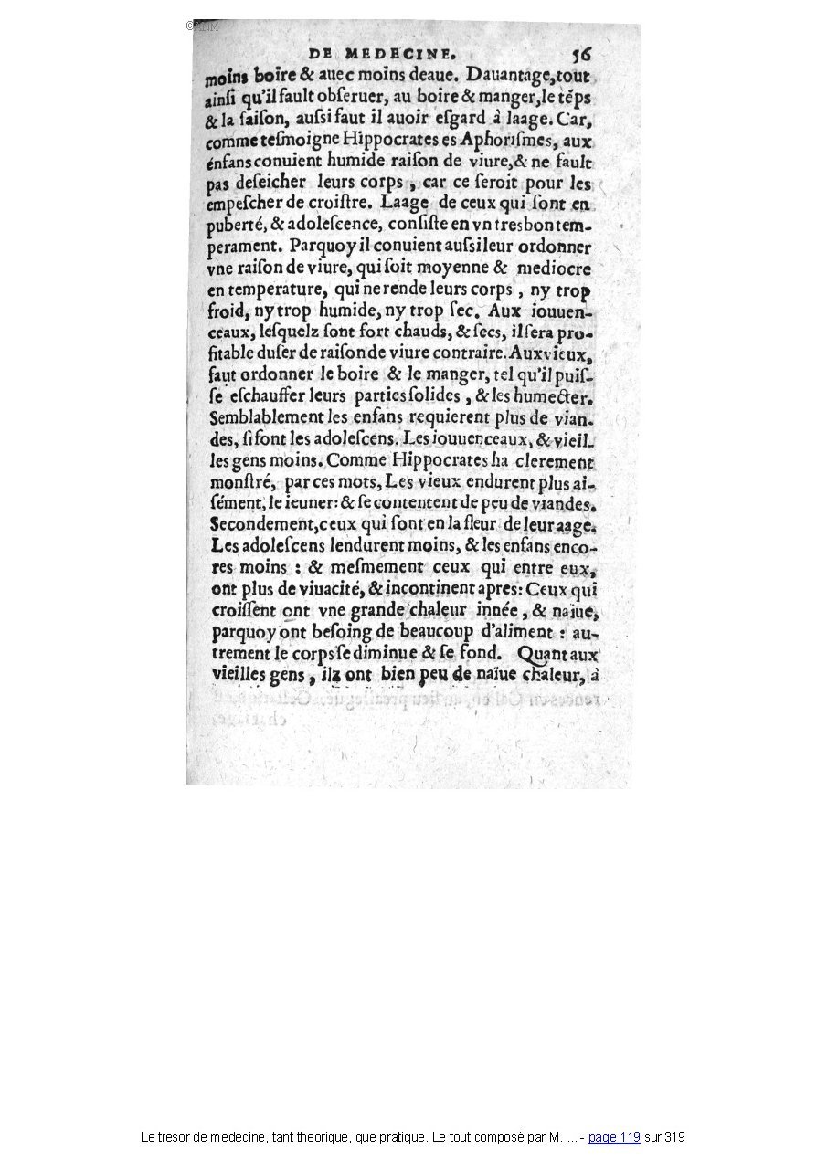 1560 - Pierre et Jan Moine - Trésor de médecine - Université Paris Cité