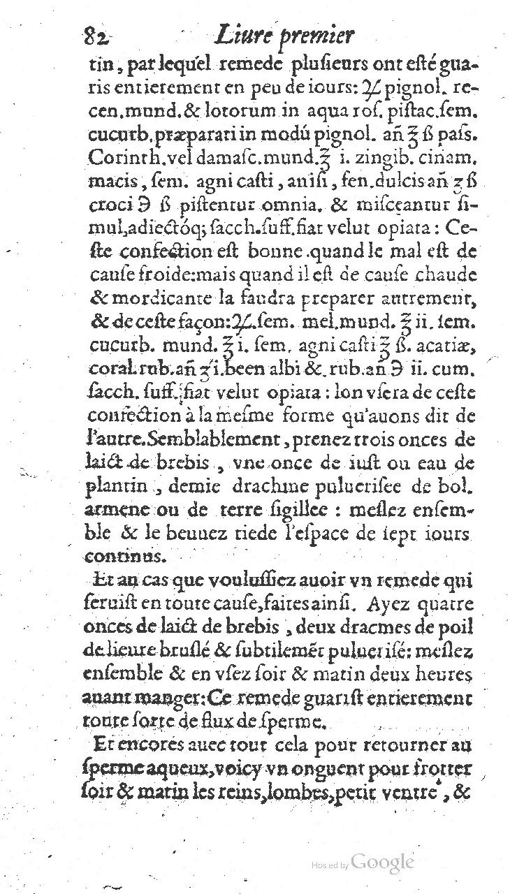1585 - Jacques du Puis - Trésor des remèdes secrets pour les maladies des femmes - BnF