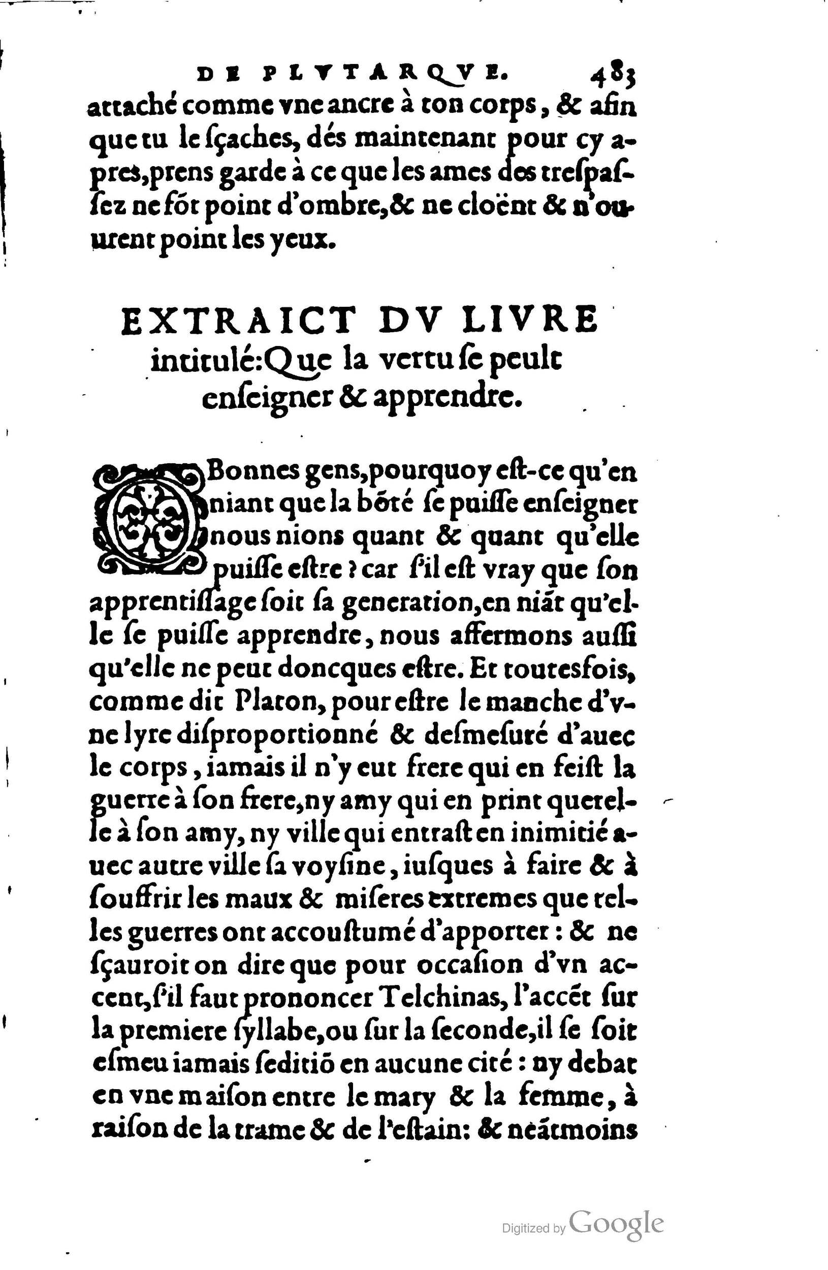1578 - Jean Poupy - Trésor des morales de Plutarque - BSB Munich 1578 - Jean Poupy - Trésor des morales de Plutarque - BSB Munich