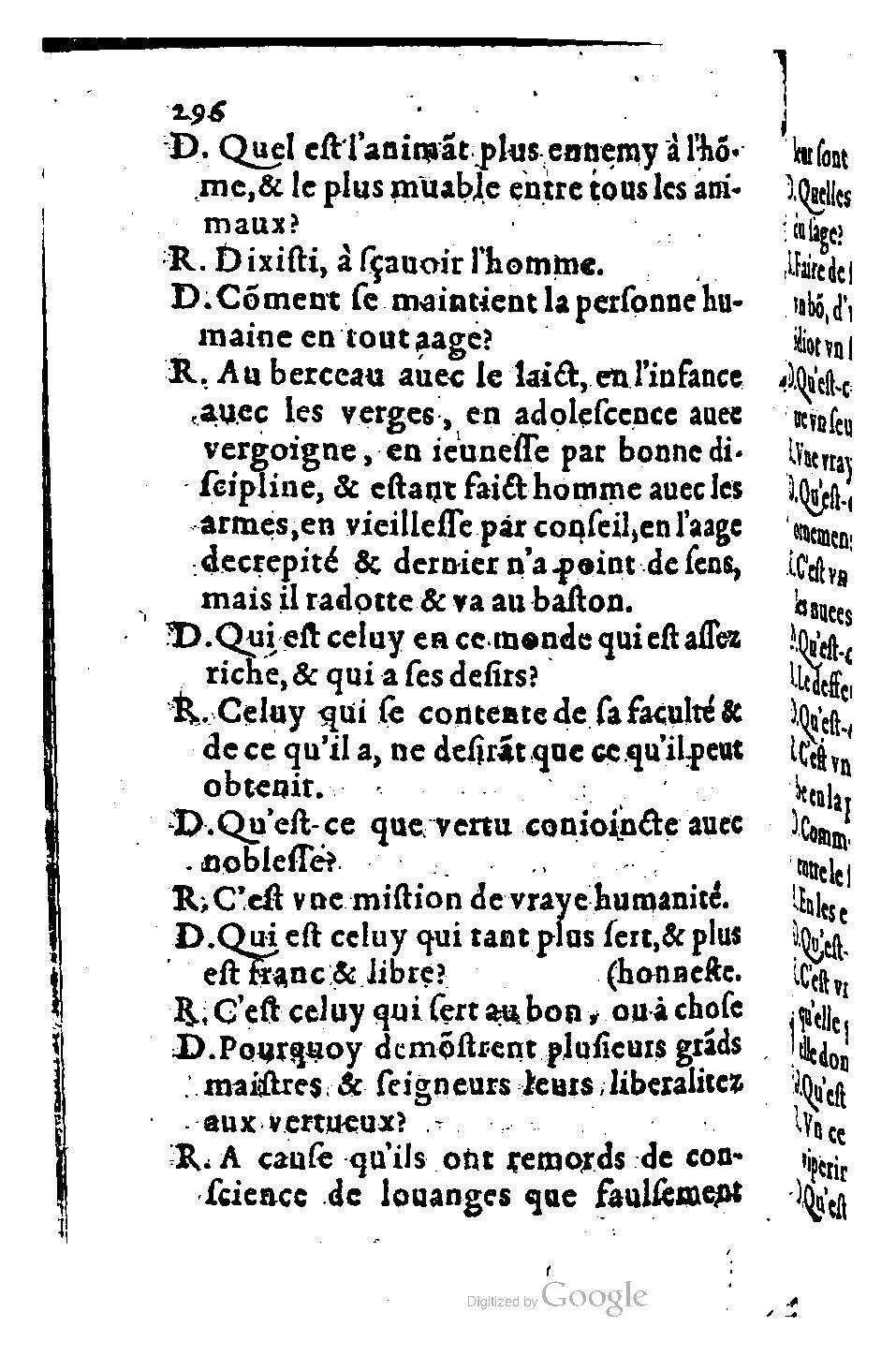 1582 - Nicolas Bonfons - Trésor des sentences dorées - BM Lyon