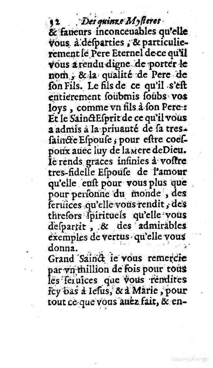 1646 - Jean Piot - Trésor inestimable de Saint-Joseph - BNC Rome