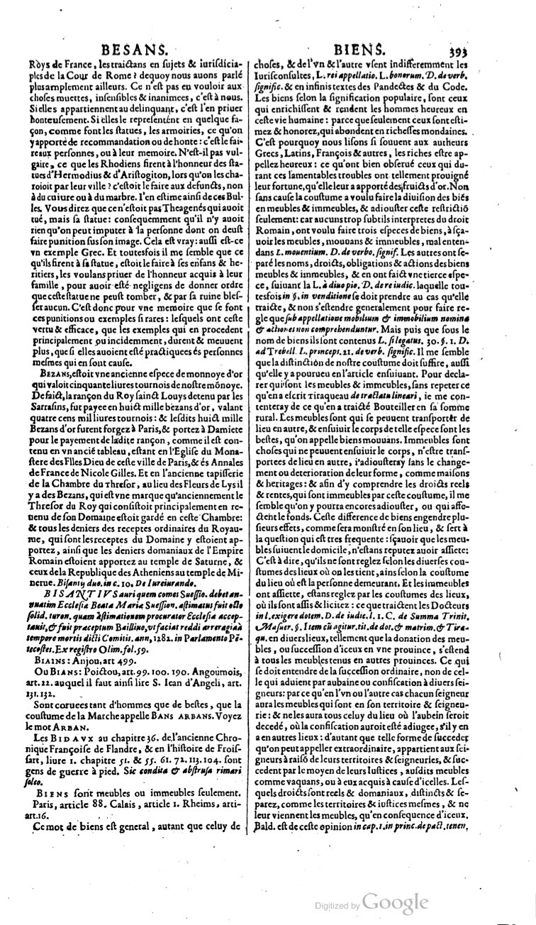 1629 - Veuve Nicolas Buon - Trésor du droit français (21754 T. 1) - BM Lyon