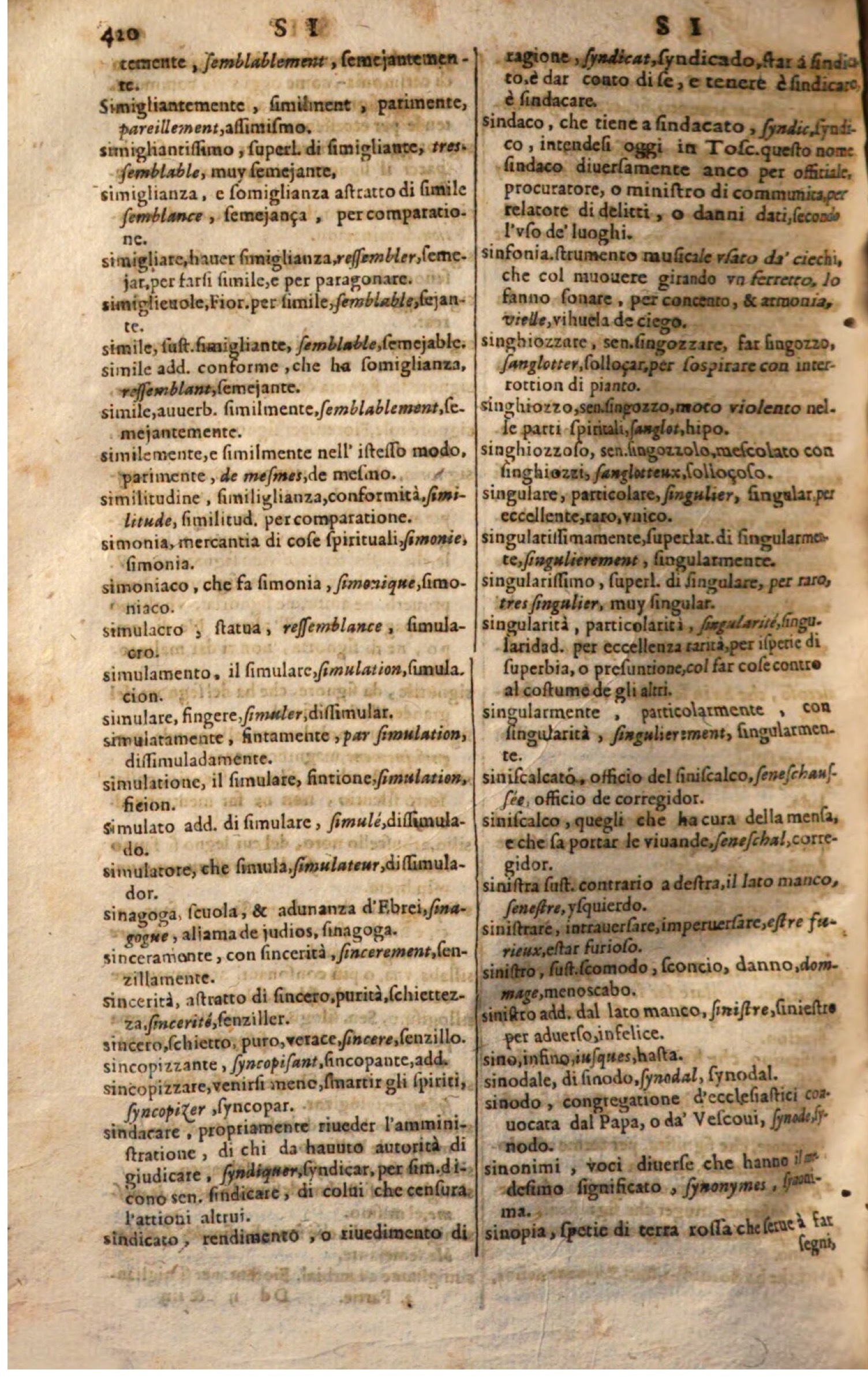 1644 - Jacques Crespin - Trésor des trois langues - Passau 1644 - Jacques Crespin - Trésor des trois langues - Passau