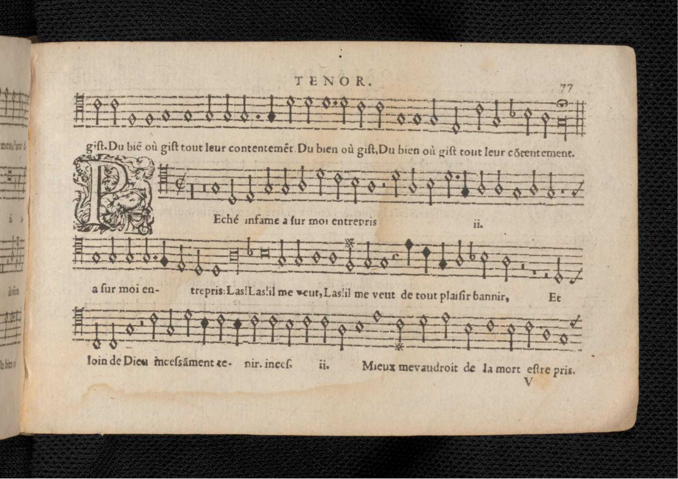 1576 - [Pierre de Saint-André] - Trésor de musique d’Orlande de Lassus Tenor - KBR Bruxelles