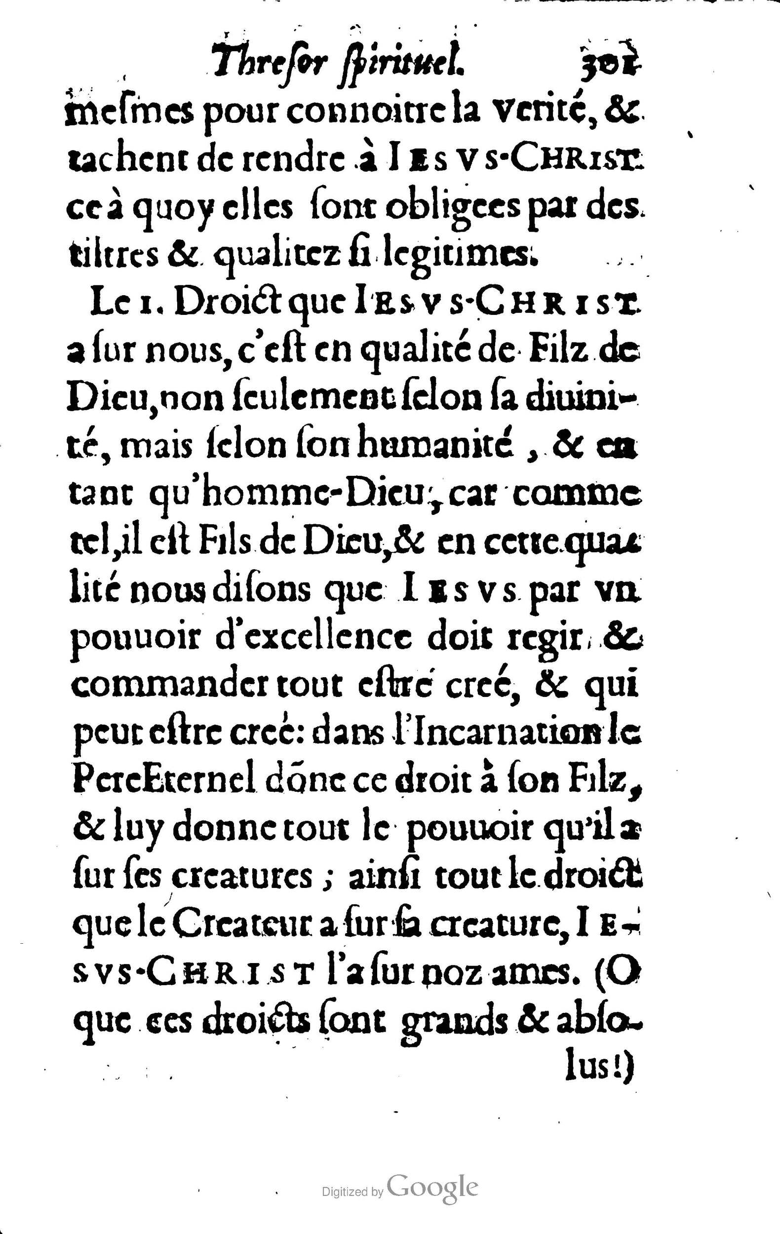 1633 - François Waudré - Trésor spirituel contenant les excellences du christianisme - BM Lyon