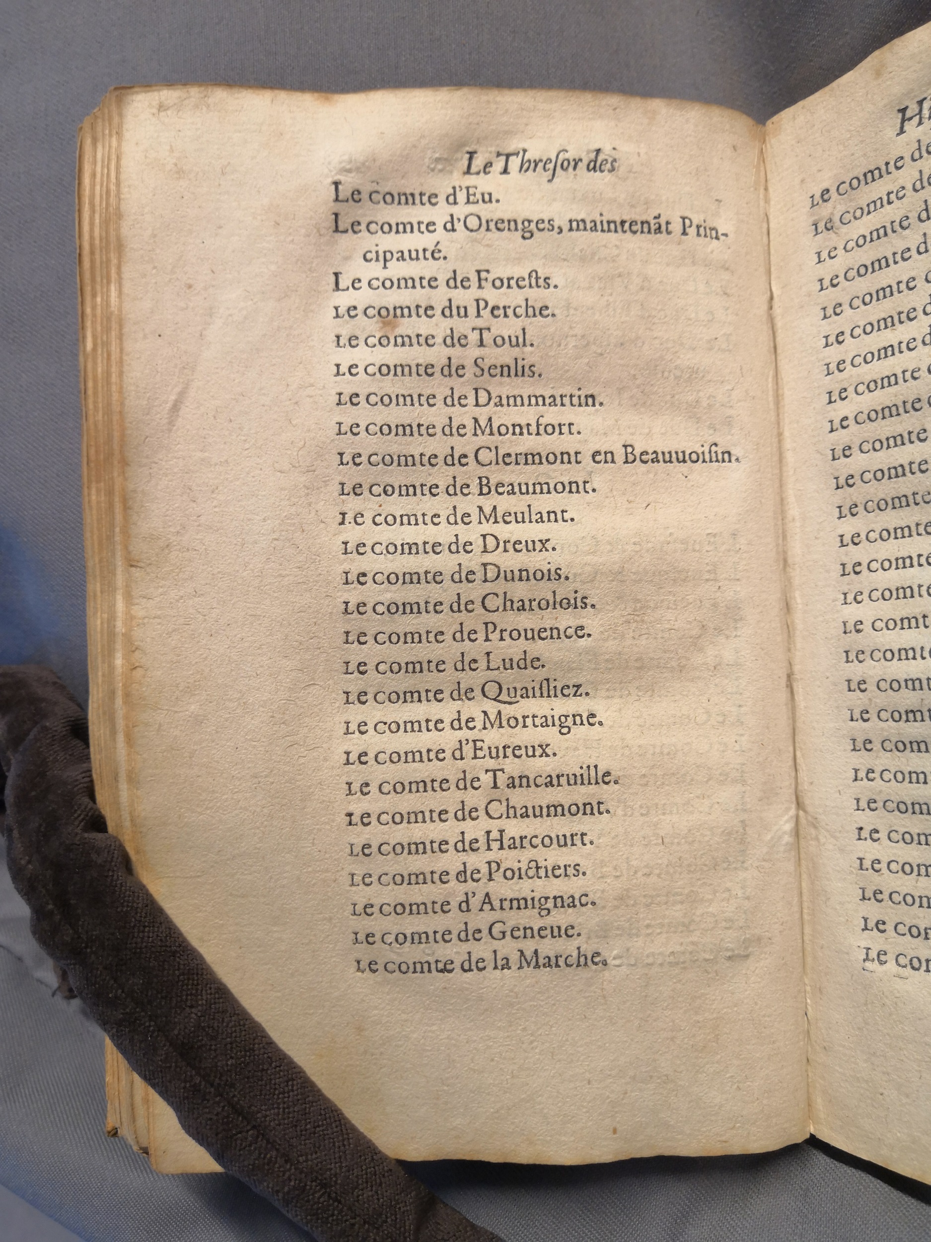 1614 - Jean Corrozet - Trésor des histoires de France - Amsterdam