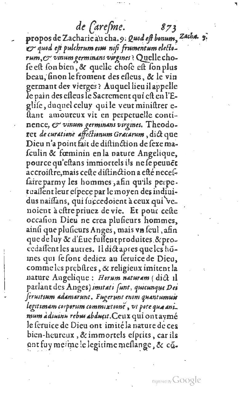 1607 - Nicolas Du Fossé - Trésor quadragésimal - T 01 - BM Lyon