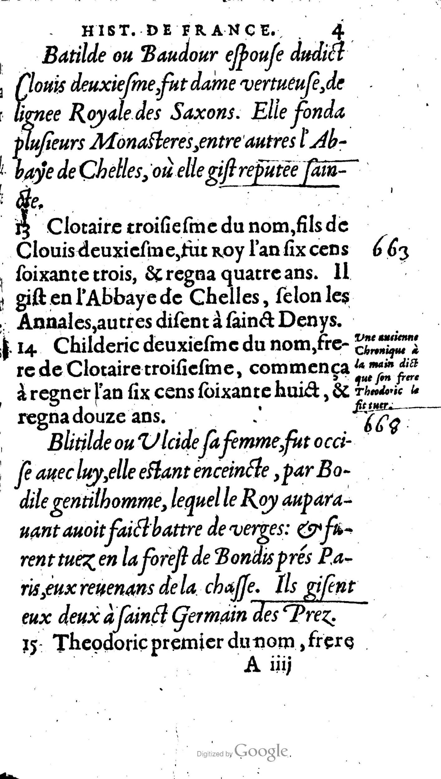 1604 - Galiot Corrozet - Trésor des histoires de France - BnF Arsenal