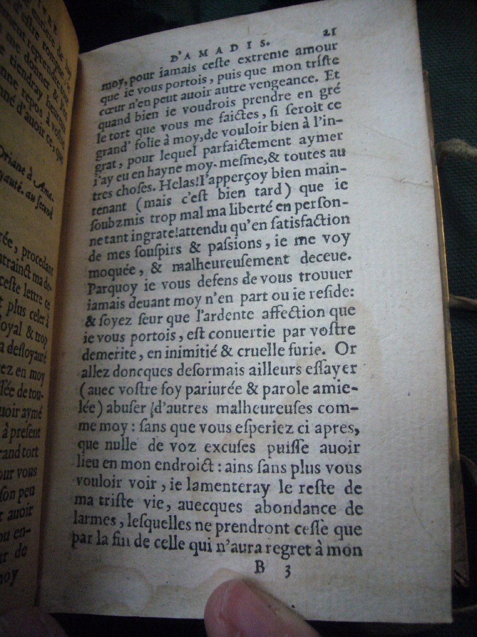 1567 - Jean Pygot - Trésor des Amadis - BnF Arsenal