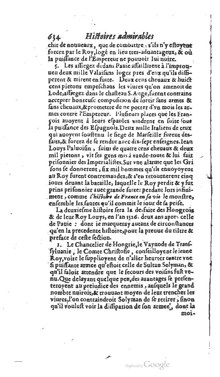 1610 - Paul Marceau - Trésor d’histoires admirables et mémorables - BSB Munich