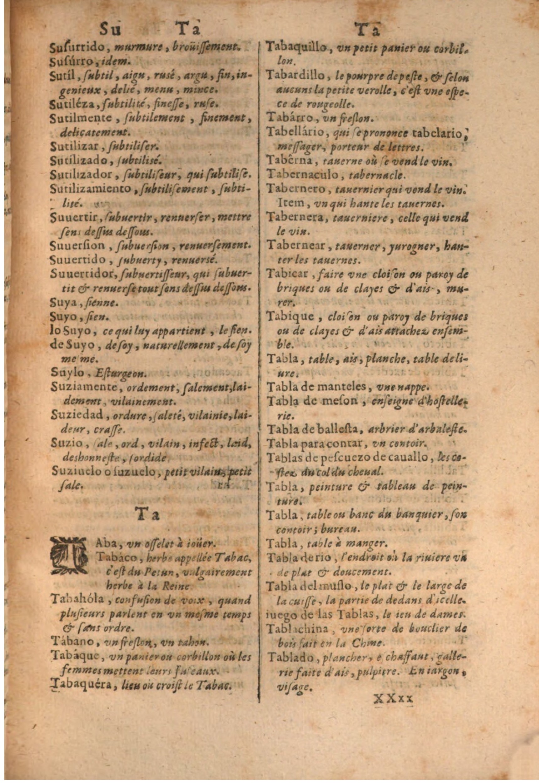 1645 - A. de Sommaville et A. Courbé - Trésor des deux langues espagnole et française - BSB Munich