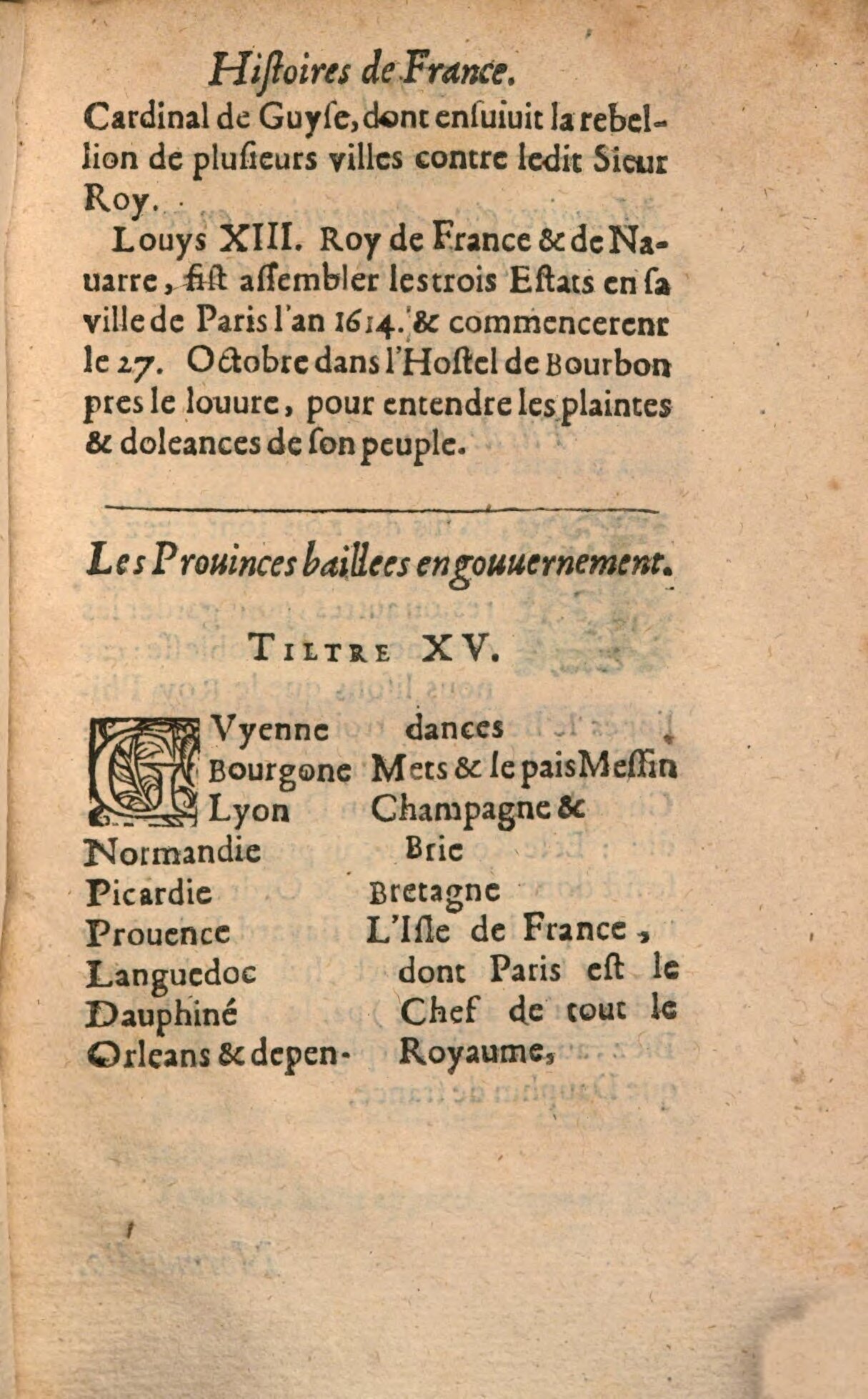 1639 - Jean Corrozet - Trésor des histoires de France - BSB Munich 1639 - Jean Corrozet - Trésor des histoires de France - BSB Munich
